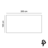 Espejo horizontal sin marco + led