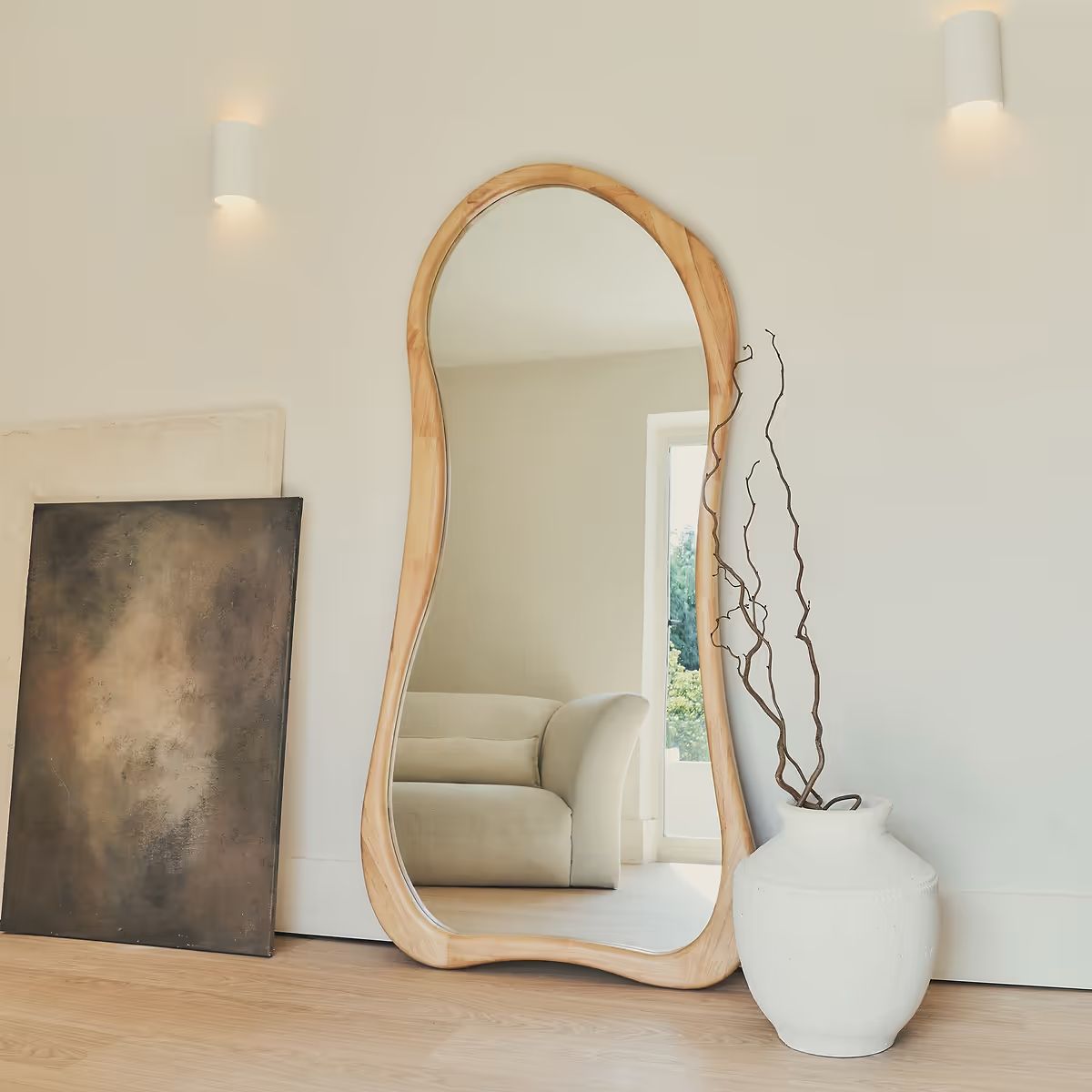 Espejo marco de madera 170x85cm