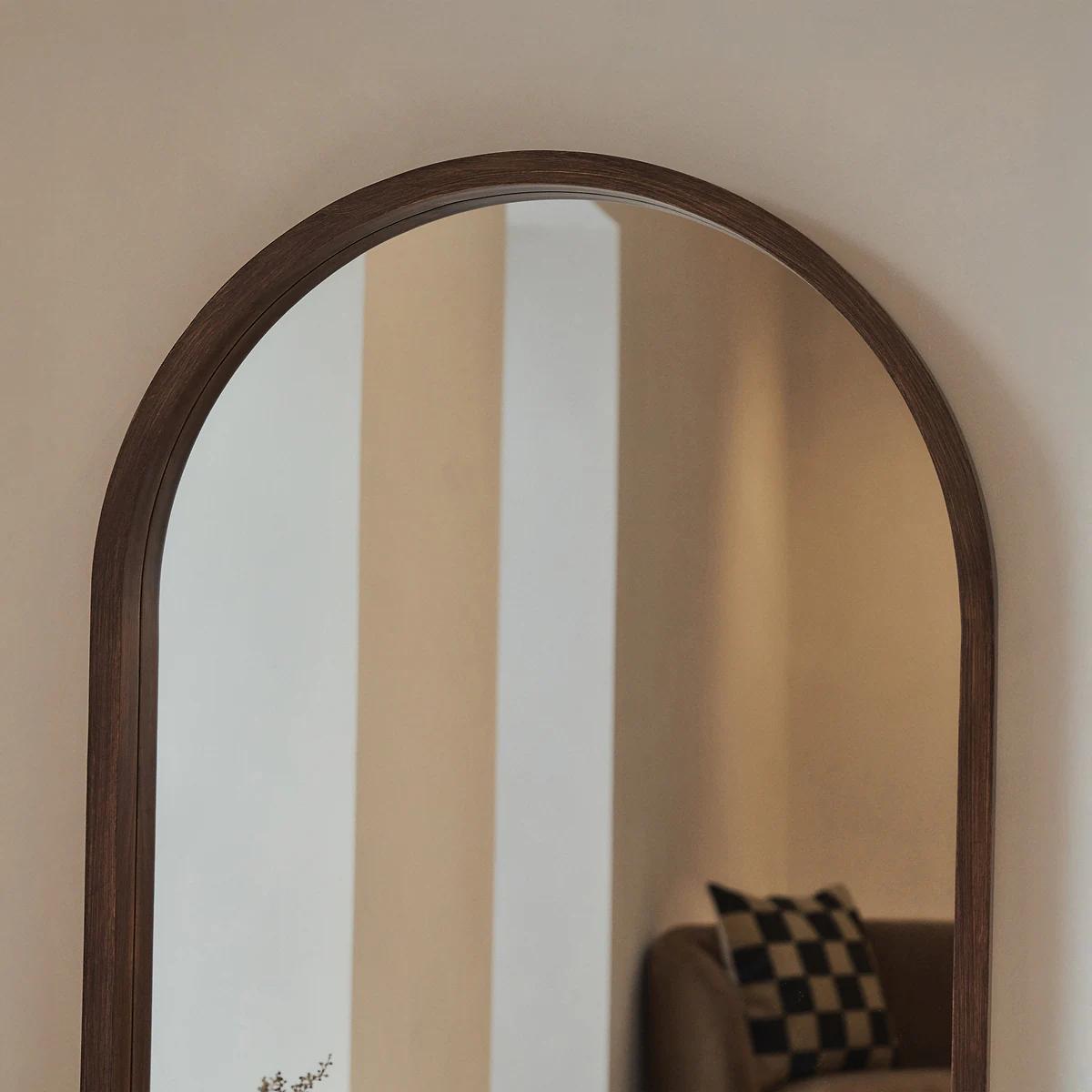 Espejo marco de madera 180x80cm oscuro