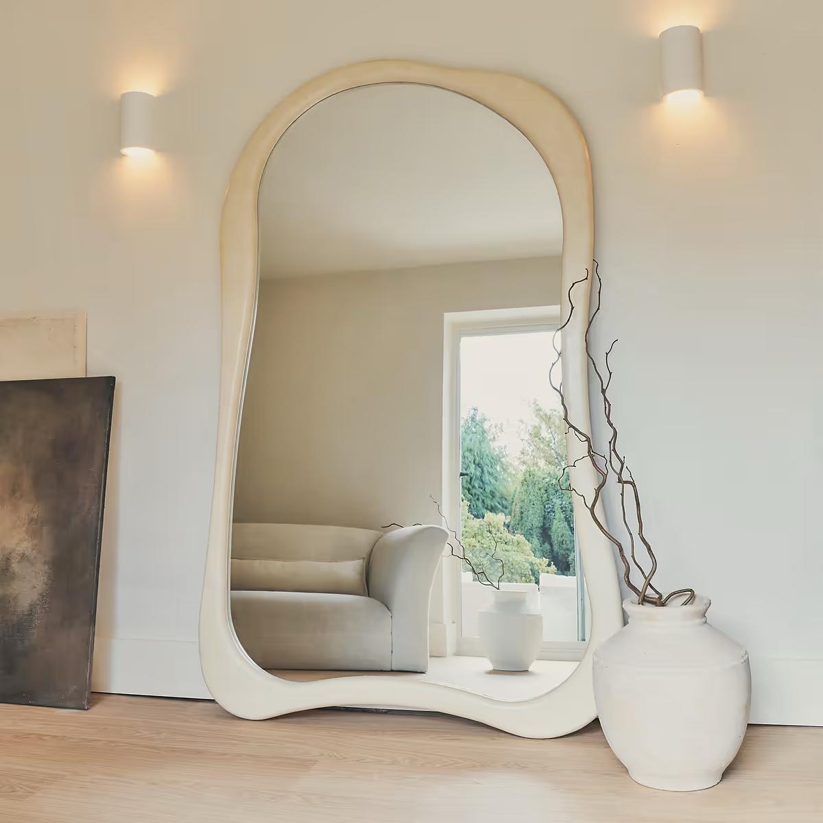 Espejo marco de madera 180x120cm claro
